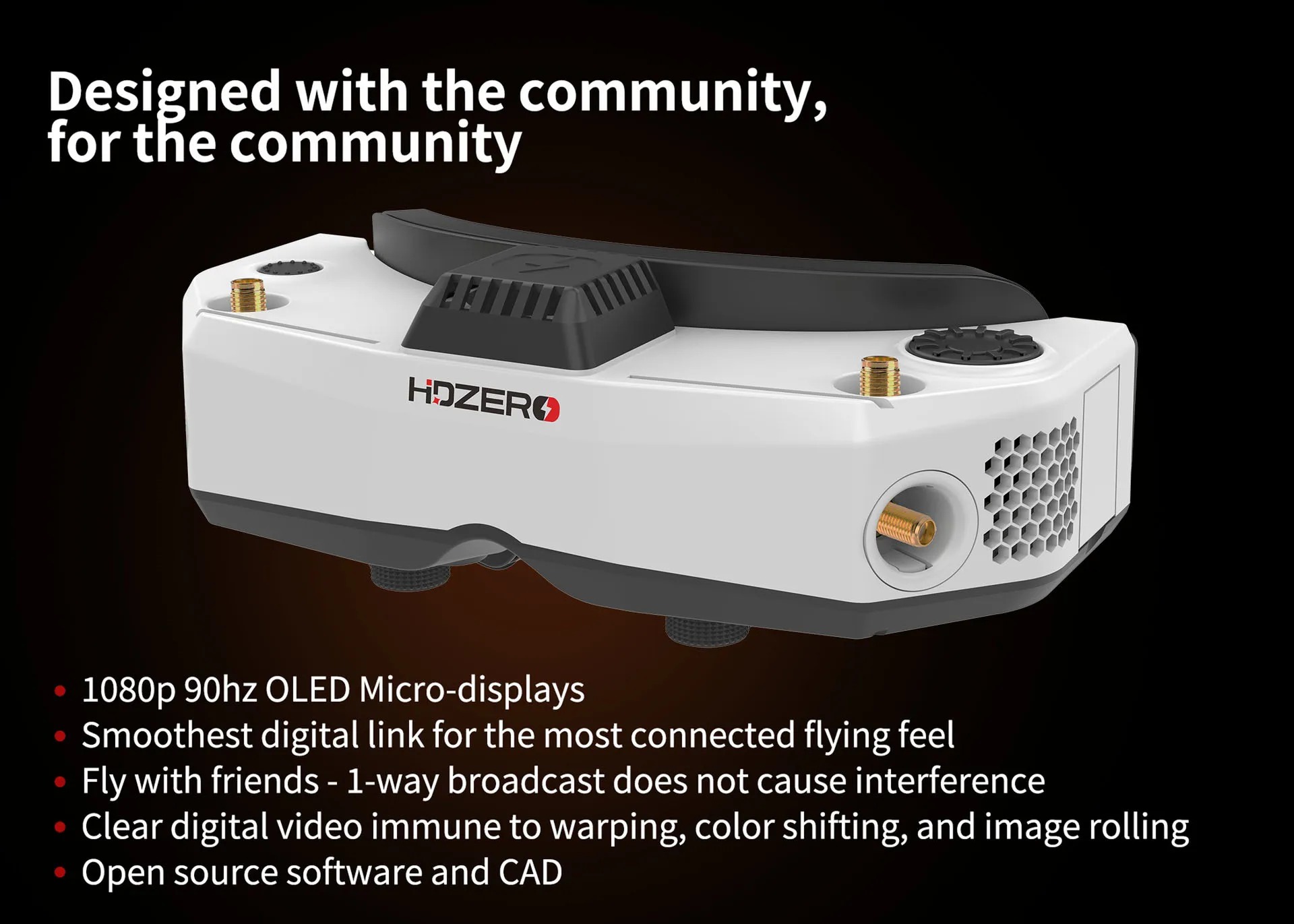 Hdzero Goggles Fpv Digital Hd - نظارات HDZero Goggles 2 FPV HD