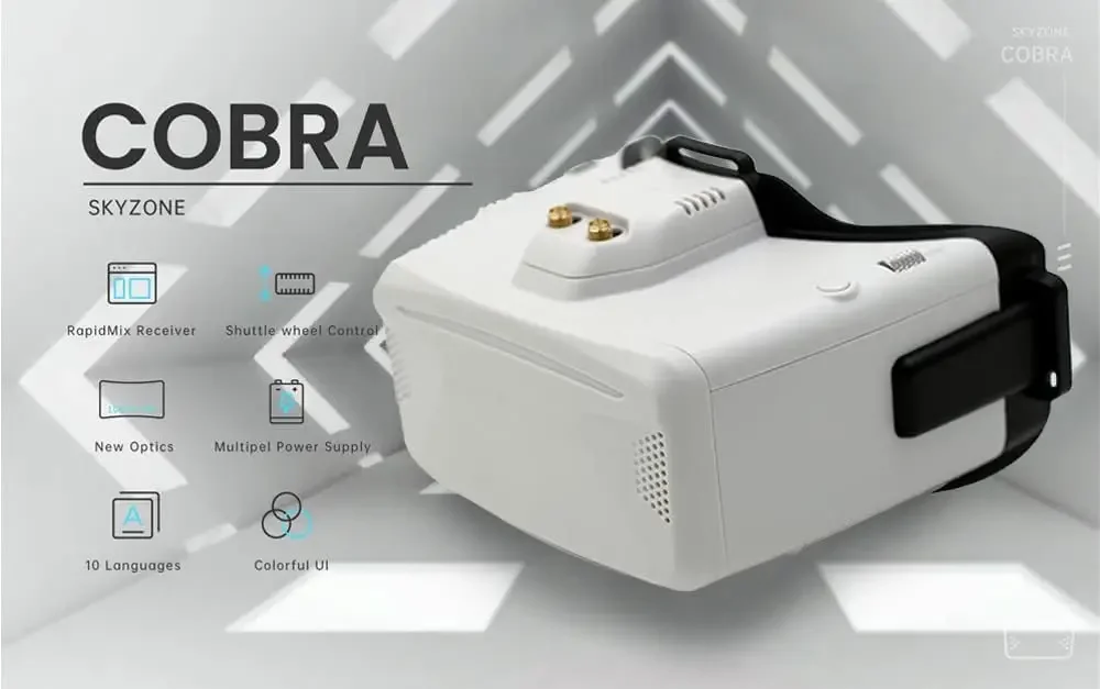 نظارات FPV من SKYZONE طراز Cob - مراجعة Skyzone Cobra X V2 Fpv Goggles وسعره
