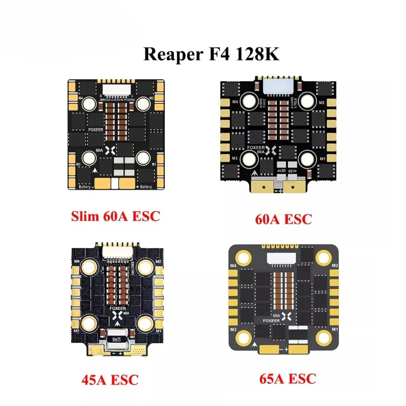 يوني فلاي 1 قطعة ريبر F4 ميني  - مراجعة Foxeer Reaper F4 128K 65A Esc وسعره