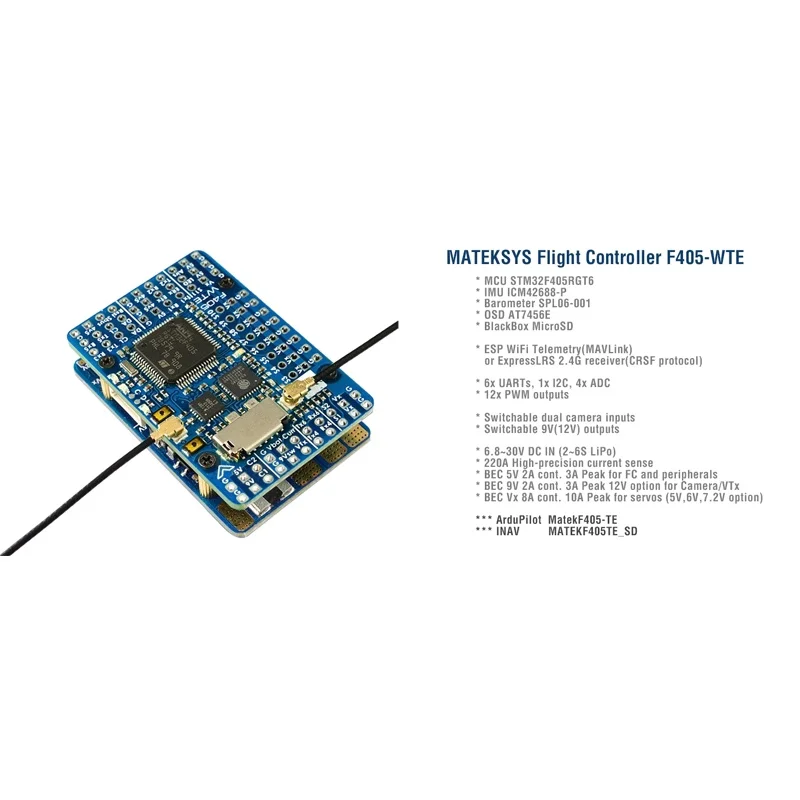 وحدة تحكم طيران SkyDElFor MATE - مراجعة Mateksys Flight Controller F405 Wte وسعره