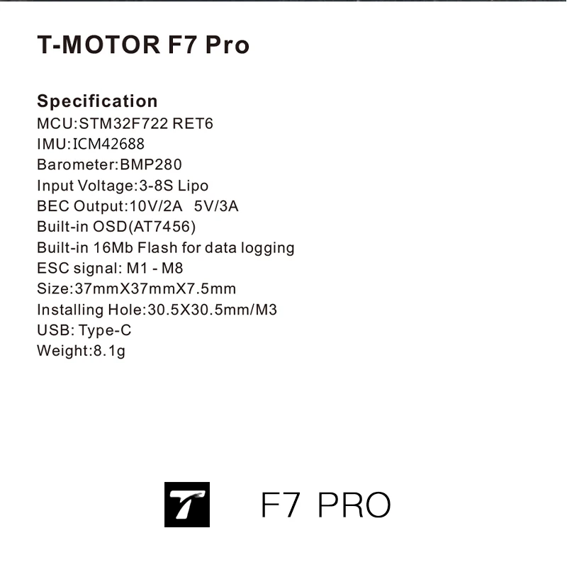 وحدة تحكم طيران F7 PRO T-Motor - مراجعة T-Motor F7 Pro Flight Controller وسعره