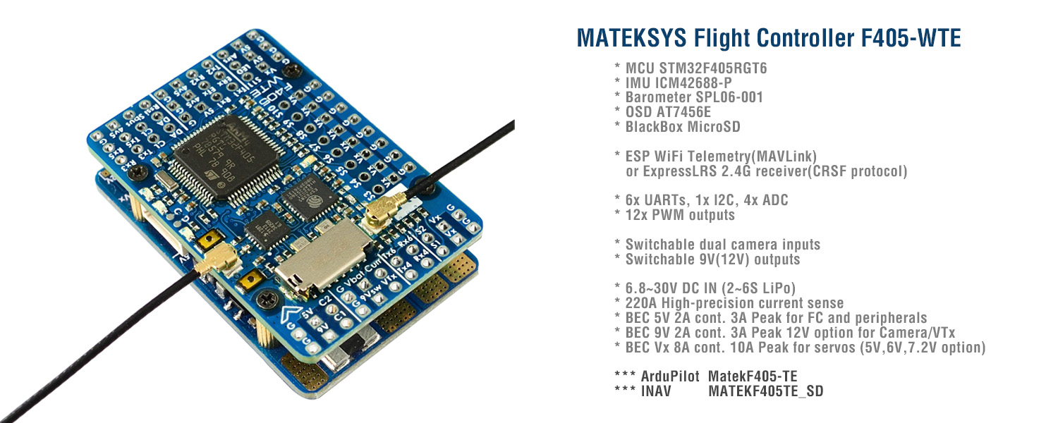 وحدة تحكم الطيران Matek Mateks - مراجعة Mateksys Flight Controller F405 Wte وسعره